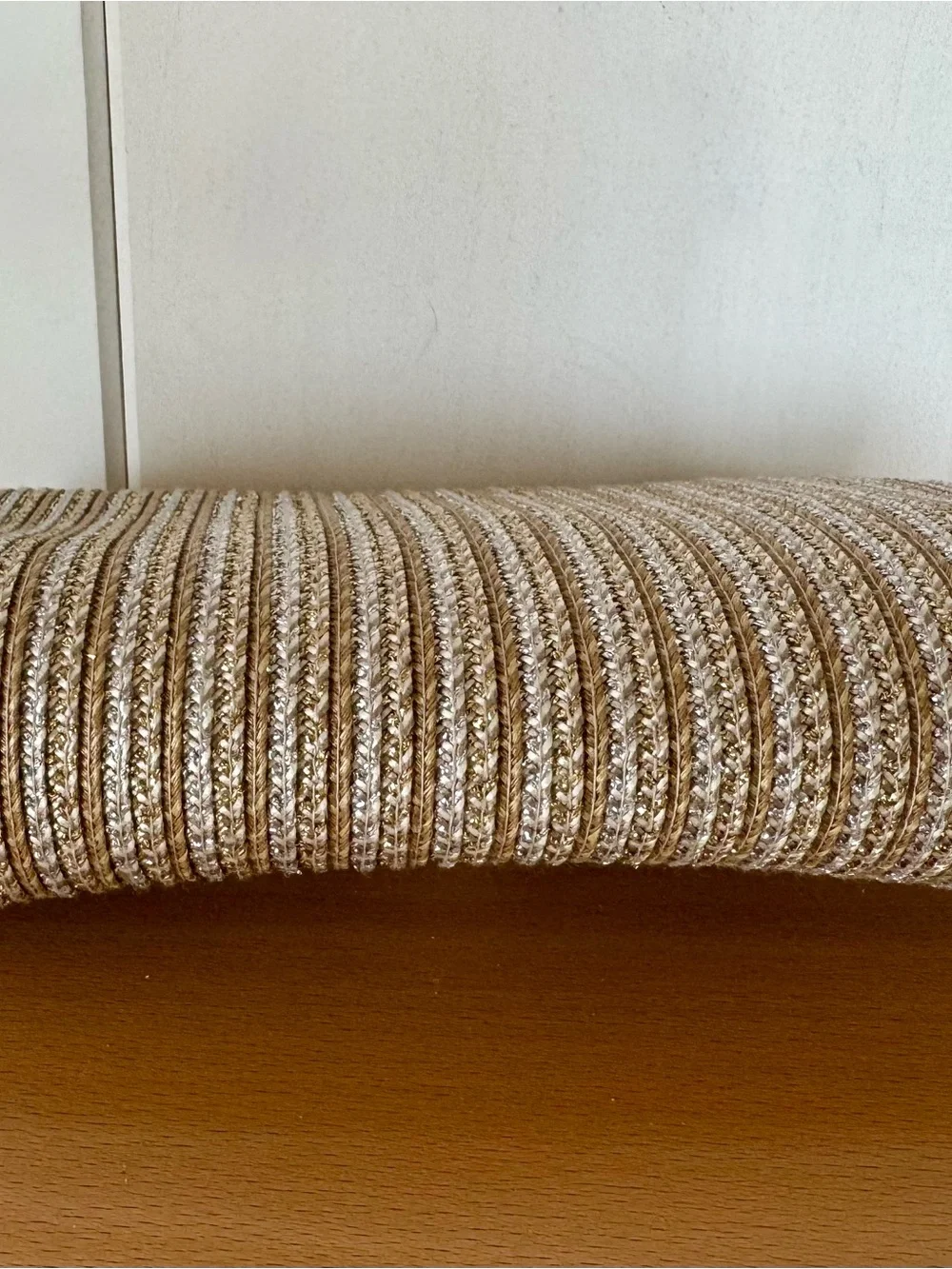 Eric Javits Elegant Metallic Gold Evening Clutch